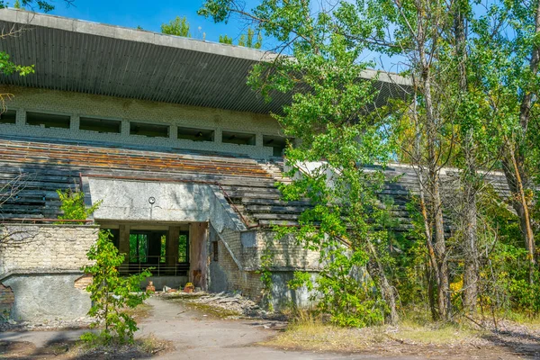 Verlaten Stadion Pripyat Stad Oekraïne — Stockfoto