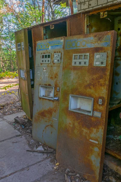 Kaputte Automaten Pripyat Ukraine — Stockfoto