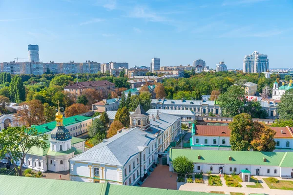 Downtown Kiev Visto Atrás Kiev Pechersk Lavra Kiev Ucrânia — Fotografia de Stock