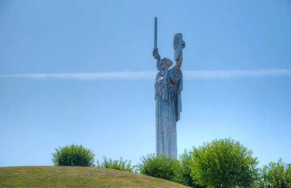 Άποψη Του Μνημείου Της Πατρίδας Στο Κίεβο Ουκρανία — Φωτογραφία Αρχείου