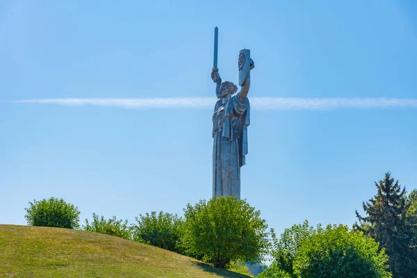 Vista Del Monumento Patria Kiev Ucrania — Foto de Stock