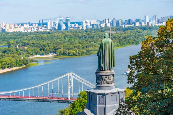 Пам Ятник Володимиру Великому Києві Україна — стокове фото