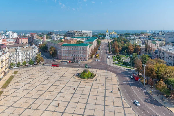 Kiew Ukraine August 2019 Bohdan Khmelnytsky Denkmal Und Michael Kloster — Stockfoto