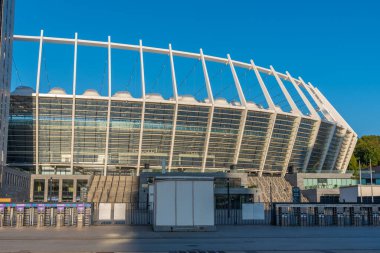 KYIV, UKRAINE, 29 Ağustos 2019: Ukrayna 'nın başkenti Kyiv' de Olimpiyat Stadyumu
