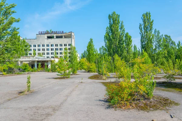 Pripyat Ukraine August 2019 Main Square Ukrainian Town Pripyat Which — Stock Photo, Image