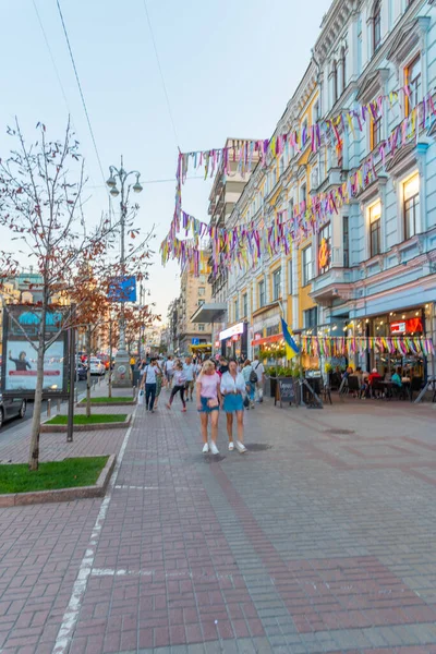 Kyiv Ukraine August 2019 Sunset View Khreschatyk Boulevard Kyiv Ukraine — Stock Photo, Image