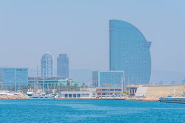 BARCELONA, SPAIN, 30 HAZİRAN 2019: Barcelona Rıhtımı