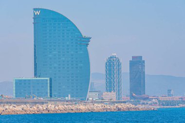 BARCELONA, SPAIN, 30 HAZİRAN 2019: Barcelona Rıhtımı