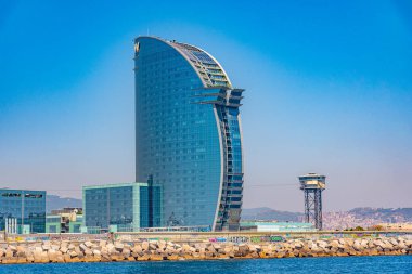 BARCELONA, SPAIN, 30 HAZİRAN 2019: Barcelona Rıhtımı