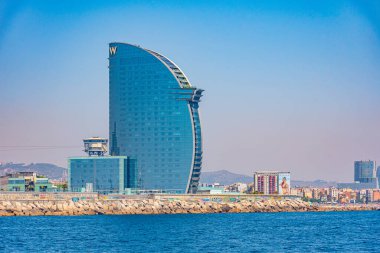 BARCELONA, SPAIN, 30 HAZİRAN 2019: Barcelona Rıhtımı