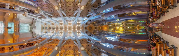 Barcelona Španělsko Června 2019 Interiér Katedrály Sagrada Familia Barceloně Spai — Stock fotografie