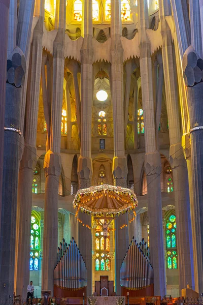 Barcelona Španělsko Června 2019 Interiér Katedrály Sagrada Familia Barceloně Španělsko — Stock fotografie