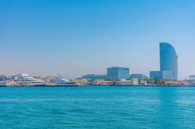 BARCELONA, SPAIN, 30 HAZİRAN 2019: Barcelona Rıhtımı