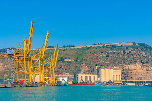 Barcelona Spain June 2019 View Industrial Port Barcelona Spain — Stock Photo, Image