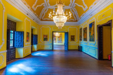 JEREZ DE LA FRONTERA, İSPA, 27 Haziran 2019: İspanya 'nın Jerez de la Frontera kentindeki Villavicencio Sarayı