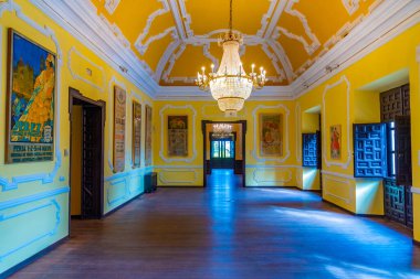 JEREZ DE LA FRONTERA, İSPA, 27 Haziran 2019: İspanya 'nın Jerez de la Frontera kentindeki Villavicencio Sarayı