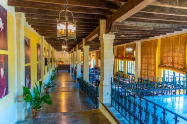 JEREZ DE LA FRONTERA, İSPAN, 26 Haziran 2019: İspanya 'daki Jerez de la Frontera Tio Pepe ziyaretçi merkezi