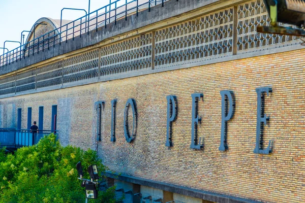 Jerez Frontera Spain June 2019 Tio Pepe Sign Wall Its — стокове фото