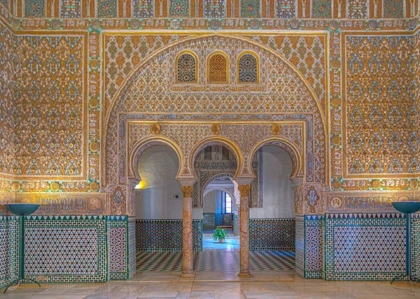 Sevilla Spain June 2019 Hall Ambassadors Real Alcazar Sevilla Spain — Stok Foto