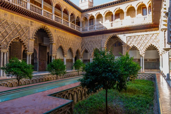 Sevilla España Junio 2019 Patio Las Doncellas Dentro Del Palacio —  Fotos de Stock