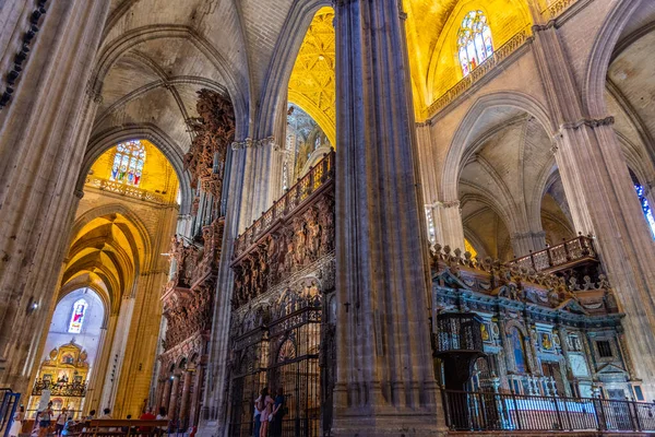 Sevilla Spain June 2019 Interior Cathedral Saint Mary See Sevilla — стокове фото