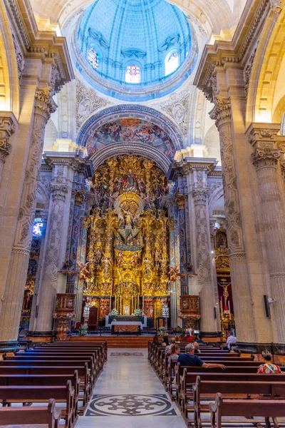 Sevilla Spanje Juni 2019 Interieur Van Divino Salvador Kerk Sevilla — Stockfoto