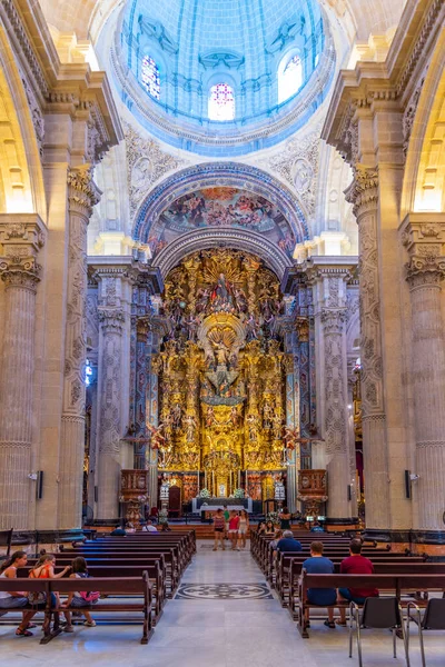 Sevilla Spanyolország 2019 Június Spanyolországi Sevillában Található Divino Salvador Templom — Stock Fotó