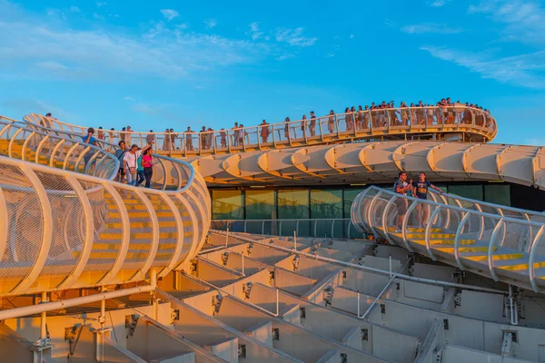 Sevilla Spanya Haziran 2019 Setas Sevilla Nın Günbatımı Manzarası — Stok fotoğraf