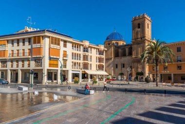 ELCHE, İspanya, 18 Haziran 2019: Santa Maria Bazilikası Elche, İspanya