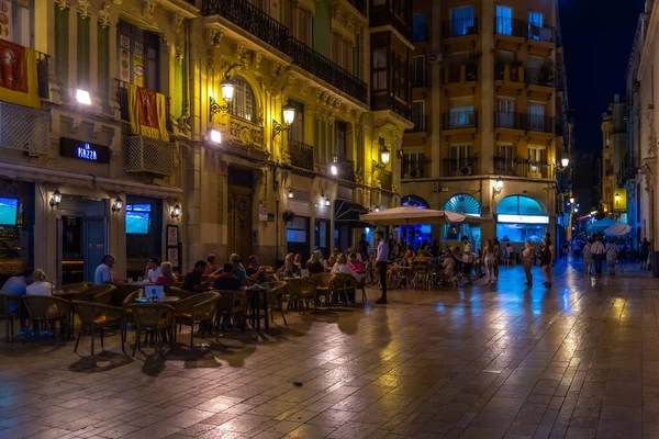 Alicante Hiszpania Czerwca 2019 Nocne Życie Ulicach Alicante Hiszpania — Zdjęcie stockowe