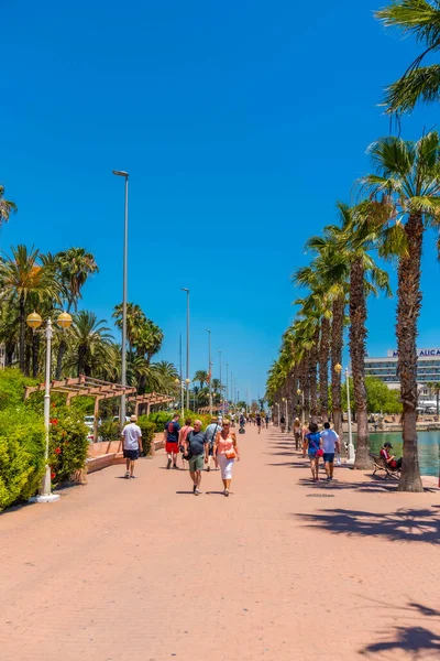 Alicante Espagne Juin 2019 Promenade Bord Mer Dans Port Alicante — Photo