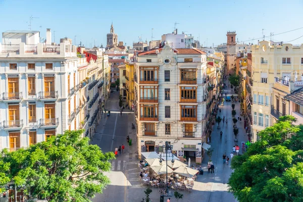 Valencia Spain June 2019 Повітряний Вид Placa Dels Furs Валенсії — стокове фото