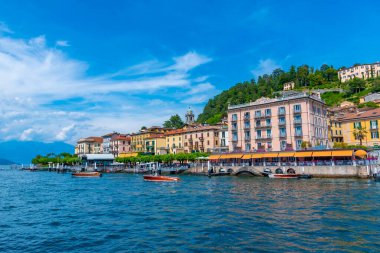 Belçika, İtalya, 17 Temmuz 2019 Bellagio kasabası ve Como Gölü