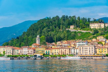 Belçika, İtalya, 18 Temmuz 2019: Bellagio kasabası ve Como Gölü