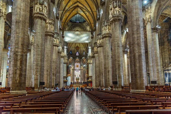 Milano Italy July 2019 Внутрішній Собор Дуомо Мілано Італія — стокове фото