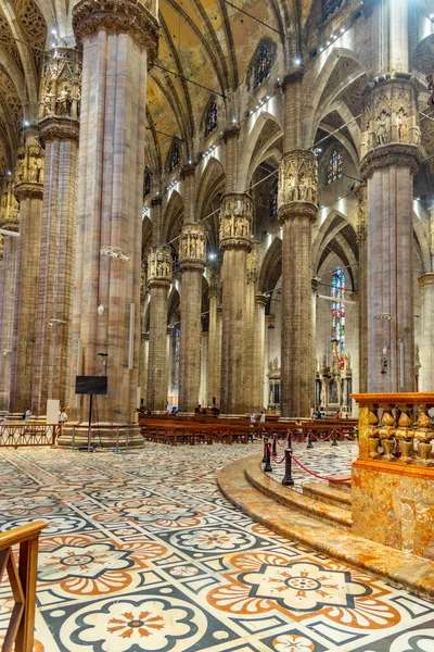 Milano Italy Ιουλίου 2019 Εσωτερικό Του Καθεδρικού Ναού Του Duomo — Φωτογραφία Αρχείου