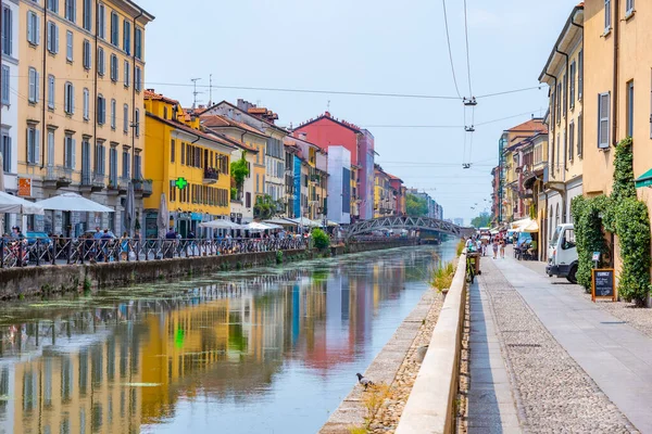 Milano Italy Июля 2019 Года Naviglio Pavese Channel Center Milano — стоковое фото