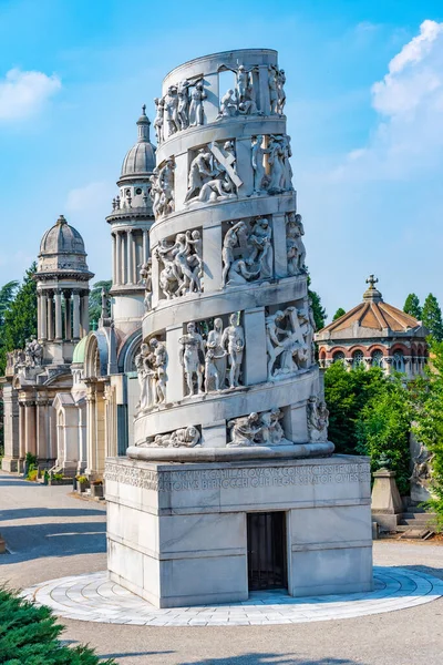 Milano Italien Juli 2019 Bernocchi Mausoleum Cimietro Monumentale Milano Italien — Stockfoto