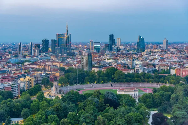 Milano Italy July 2019 Sunset View Center Milano Italy — стокове фото