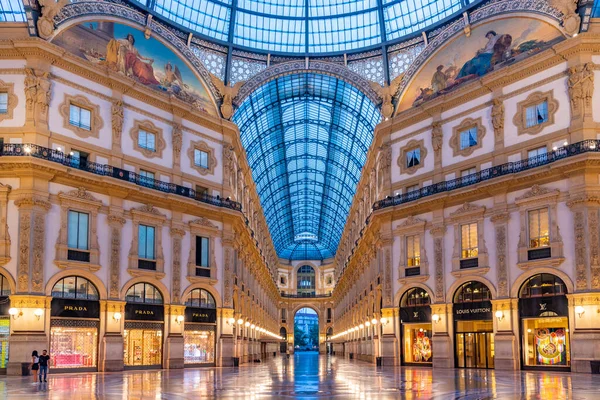 Milano Talya Temmuz 2019 Milano Talya Daki Boş Galleria Vittorio — Stok fotoğraf
