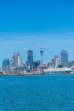 AUCKLAND, NEW ZEALAND, 20 Şubat 2020: Auckland, Yeni Zelanda Skyline