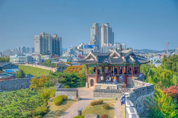 Suwon Corea Octubre 2019 Pabellón Banghwasuryujeong Suwon República Corea — Foto de Stock