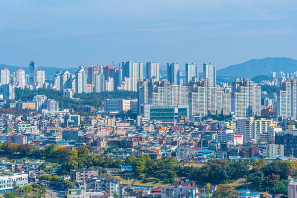 Suwon Korea Oktober 2019 Luftaufnahme Von Suwon Von Der Festung — Stockfoto
