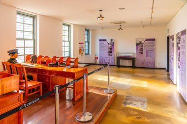 SEOUL, Kore, 19 Ekim 2019: Seodaemun Cezaevi Tarih Salonu, Kore Cumhuriyeti