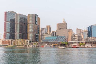 SYDNEY, AUSTRALYA, 30 ARALIK 2019: Sydney şehri Darling Habrour, Avustralya
