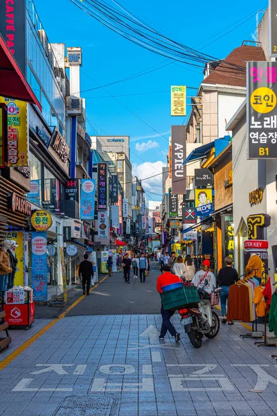 Gwangju Korea October 2019 Stores Situated Street Central Gwangju Republic — Stock Photo, Image