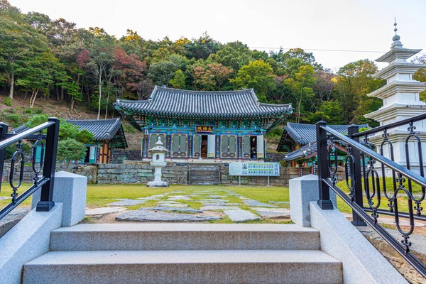 Gwangju Coreia Outubro 2019 Templo Wonhyosa Parque Nacional Mudeungsan República — Fotografia de Stock