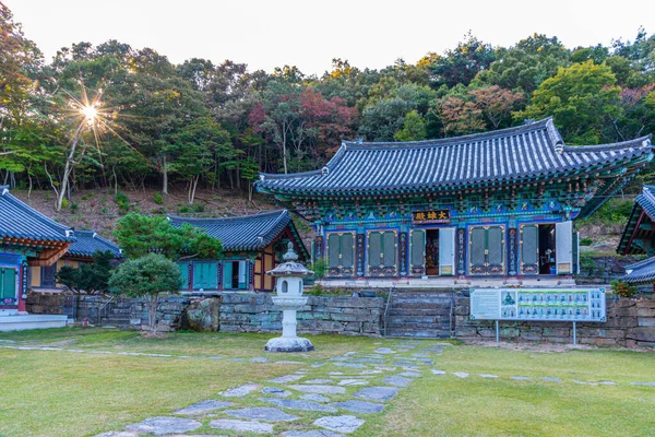 Gwangju Coreia Outubro 2019 Templo Wonhyosa Parque Nacional Mudeungsan República — Fotografia de Stock