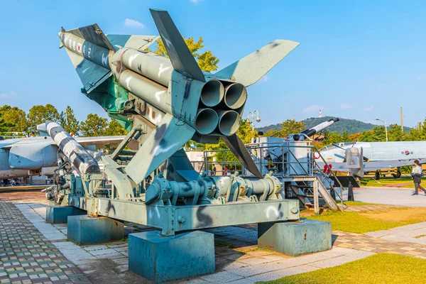 Seoul Corea Ottobre 2019 Missile Esposto Memoriale Guerra Della Corea — Foto Stock