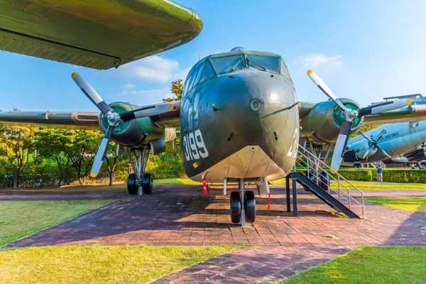 Seoul Corée Octobre 2019 Des Avions Militaires Exposés Monument Commémoratif — Photo
